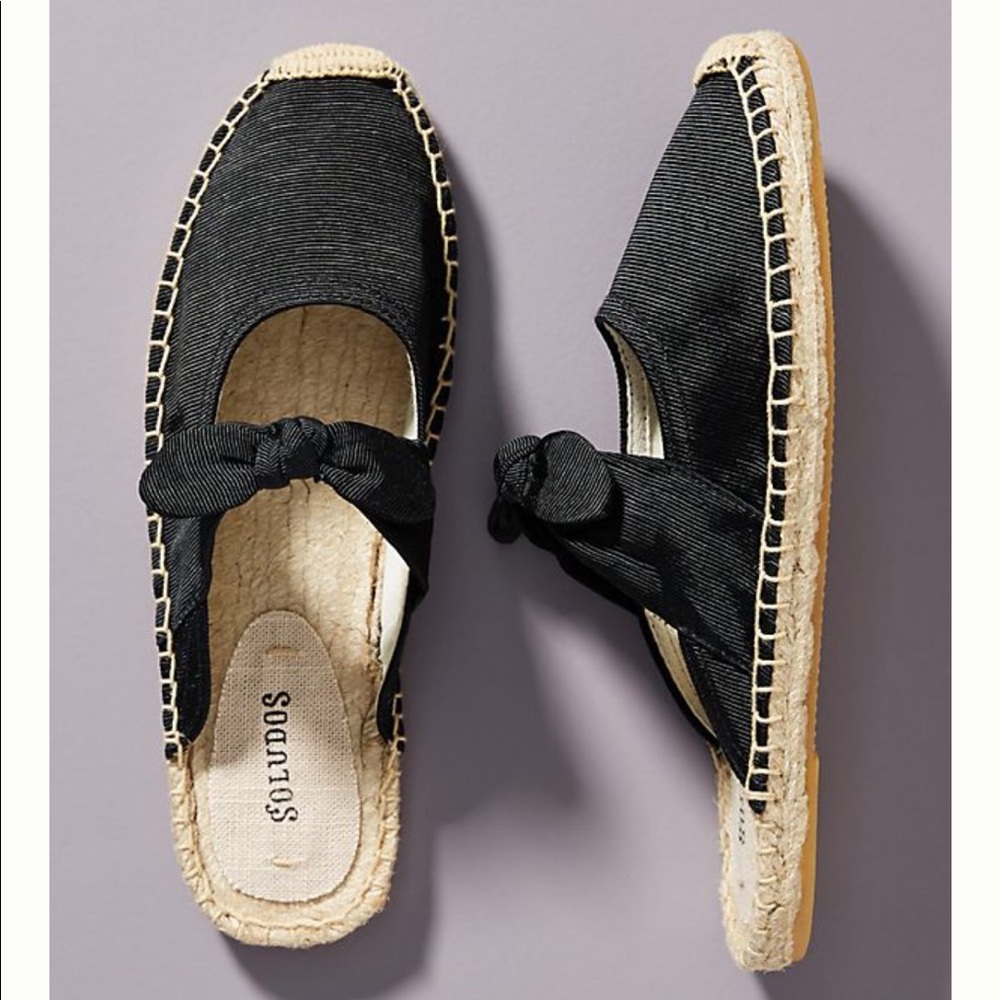 Soludos Alma Espadrille black size 8